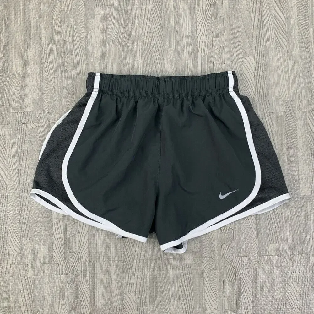 Nike Shorts Womens XS Extra Small Gray White Dri Fit Tempo Inner Lined Running